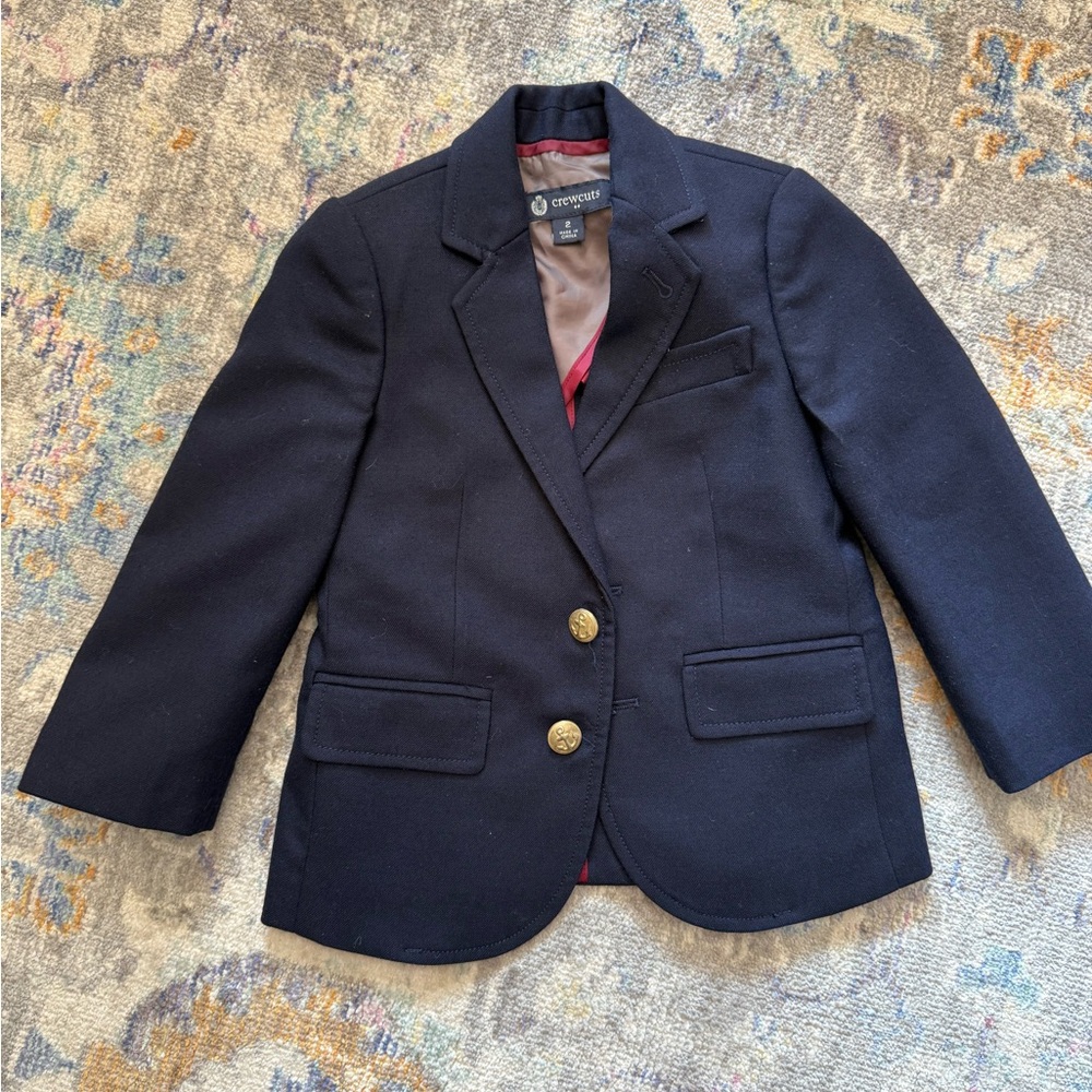 J.Crew Crewcuts - Boys' Ludlow two-button blazer in navy wool